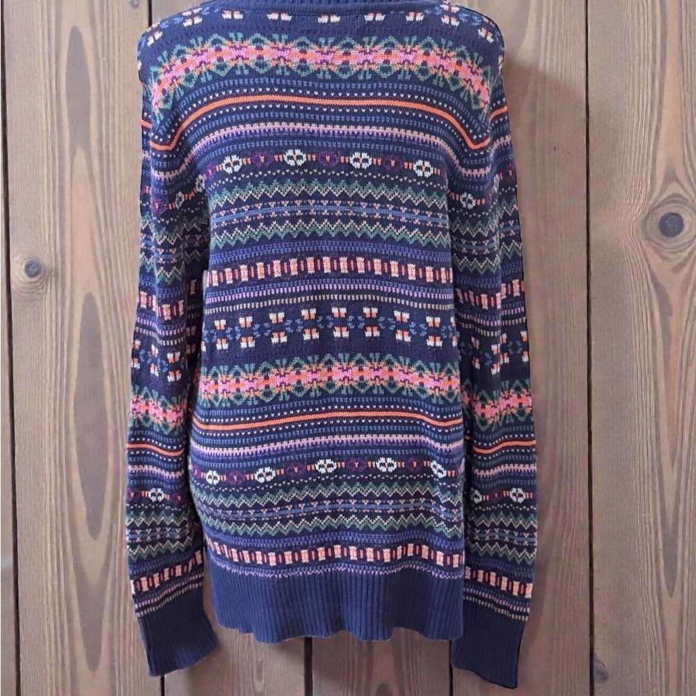 Chaps Women's Multicolor Patterned Sweater - Picture 3 of 5